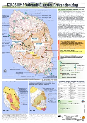 IZU OSHIMA Volcanic Disaster Prevention Map